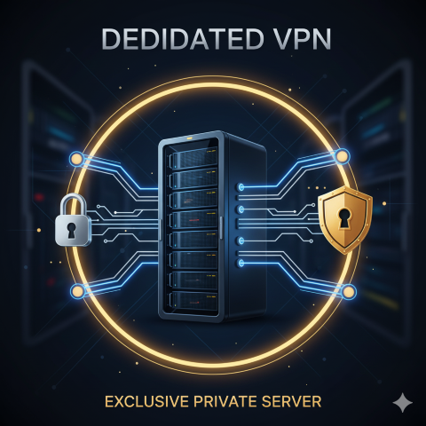 Dedicated VPN server infrastructure with private access and scalable capacity for enterprise security